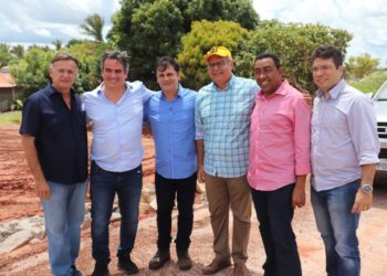 Ministro Ciro Nogueira e prefeito Roger Linhares visitam obras de reforma da Barragem do Bezerro