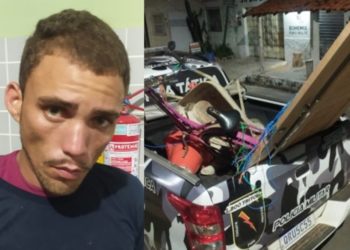 Homem é preso em flagrante após furtar materiais de construção em Campo Maior