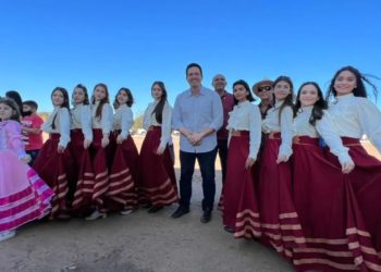 Pré-candidato a Governador do Piauí Major Diego Melo visita Agroshow em Bom Jesus