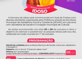 Prefeitura de José de Freitas realiza ação em comemoração à “Semana do Idoso”