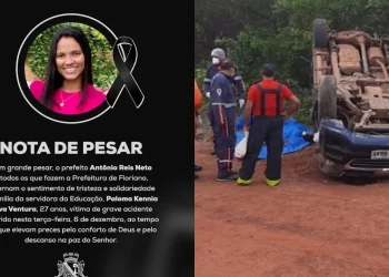 Assistente social da Prefeitura de Floriano morre após veículo capotar