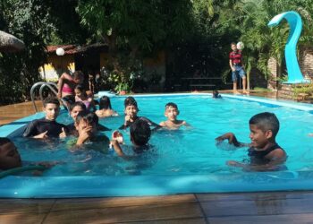 Crianças e adolescentes do SCFV participaram de um momento de lazer e diversão