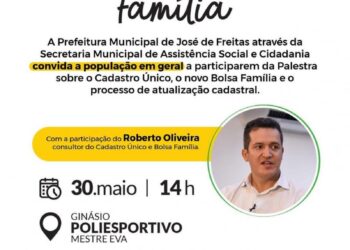 Prefeitura de José de Freitas promoverá palestra sobre o Bolsa Família