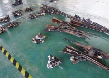 Cerca de 2 mil armas apreendidas durante ações policiais são destruídas em Teresina