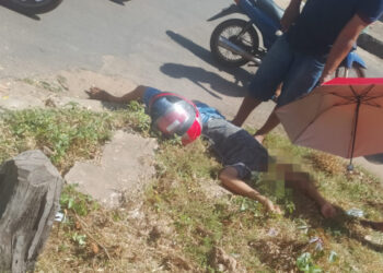 Menor provoca acidente de moto e deixa funcionária de loja ferida em José de Freitas