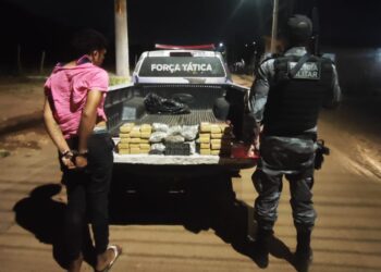 Jovem de José de Freitas é preso com grande quantidade de drogas em Teresina