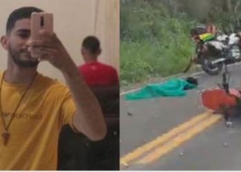 Jovem morre em grave acidente envolvendo moto e Hilux em Teresina