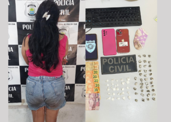 Mulher é presa em flagrante durante cumprimento de mandado de busca e apreensão em José de Freitas