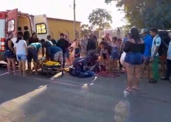 Mulher e criança ficam feridas em acidente na PI-113 em José de Freitas