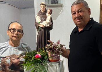 Vereador Nonato do PT participa de novenário em honra a Santo Antônio na comunidade Serrote, em Novo Oriente do Piauí