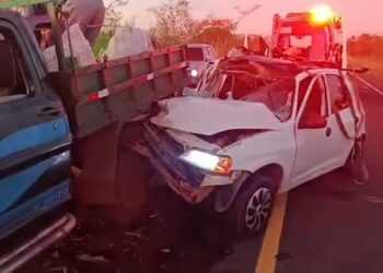 Colisão entre F1000 e Corsa deixa mulher ferida no rodoanel de José de Freitas