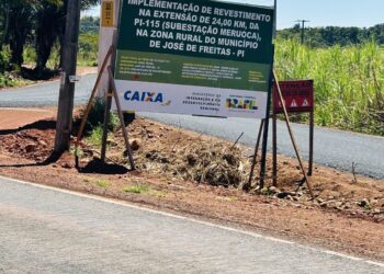 Pavimentação da PI-115, em José de Freitas, entra na reta final e será entregue nos próximos dias