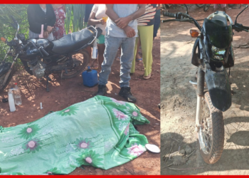 Colisão entre motocicletas deixa um morto e uma mulher ferida em Miguel Alves