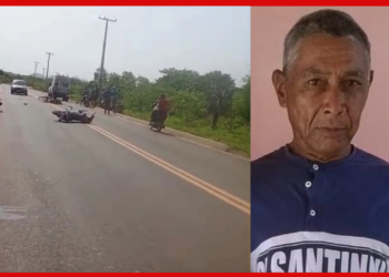 Idoso natural de José de Freitas morre após ser atingido por moto enquanto pedalava no rodoanel de União